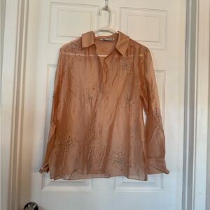 Zara Light Coral Top